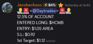 $HCWB Trade Alert March 2026